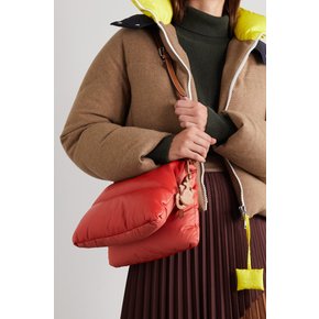 + 1 Jw Anderson Quilted Padded Shell And Leather Tote 버건디