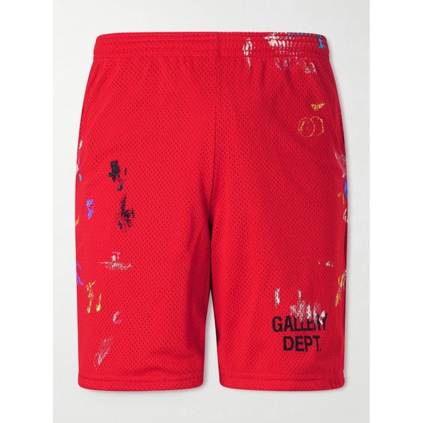 스튜디오 짐 스트레이트 레그 페인트 스플래터 메쉬 쇼츠 46376663162903317