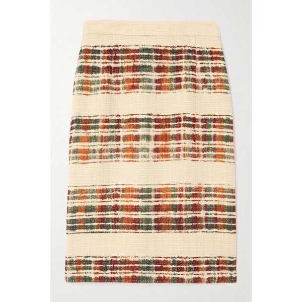 멀티 스트라이프 울 부클 스커트 46376663162891079