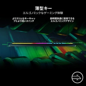 Razer Ornata V3 JP UV  레이저 게이밍 ​​키보드 유선 얇은 키보드 클릭감이 있는