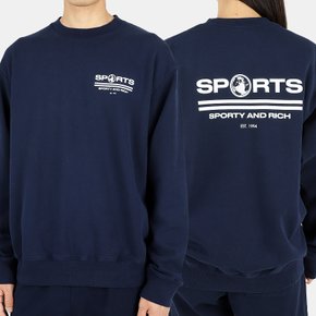 22FW 공용 스포츠 맨투맨(네이비/화이트) SPORTS CREWNECK