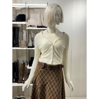 에고이스트 [파주점] 체인장식  포인트가디건형 니트(EQ4CL265)