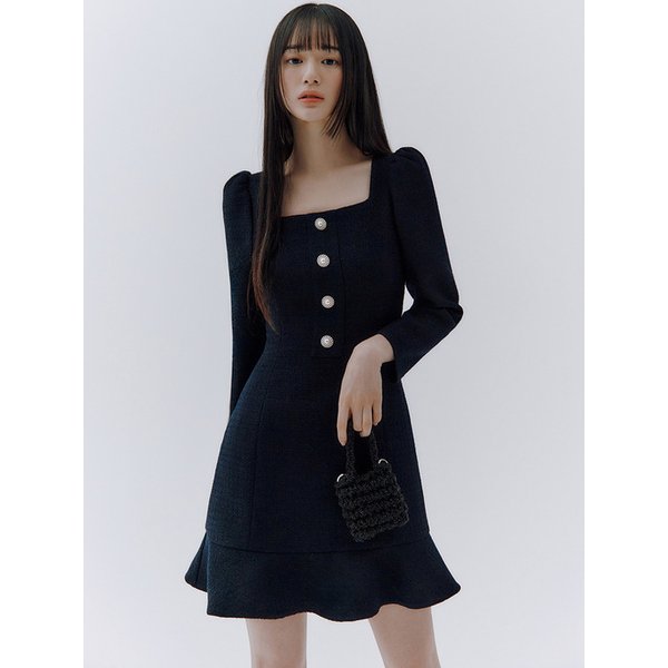 Poey tweed mini dress (2colors)