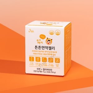 더데이(THE DAY) 더데이 어린이멀티비타민젤리 맛있는 망고맛 어린이면역력 튼튼면역젤리 아기아연(50일분)