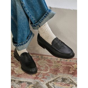 LX906-BLACK 남성 프리미엄 오일드 가죽 로퍼