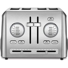 영국 쿠진아트 와플메이커 Cuisinart CPT640 4Slice Metal Toaster 스테인리스 스틸 1637763