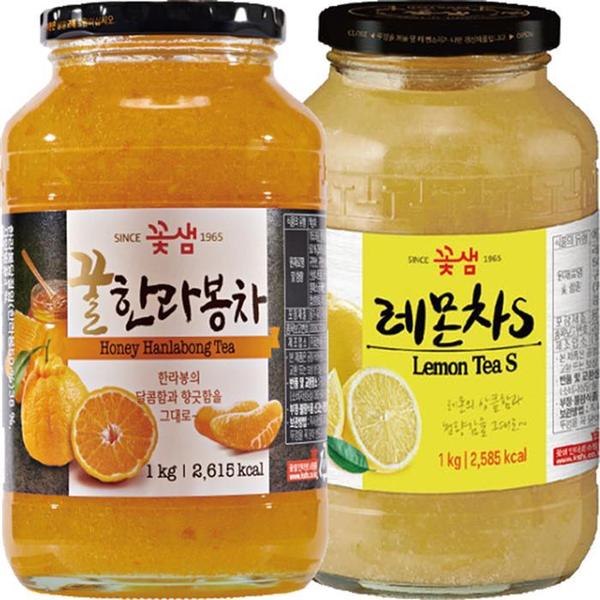 꽃샘 꿀한라봉차S 1kg+레몬차S 1kg (S12061338)