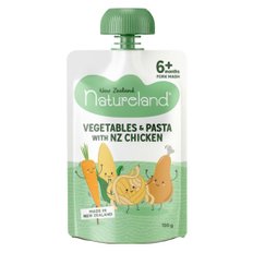 네이처랜드 야채 치킨 파스타 퓨레 이유식 6m+ Natureland Vegetables & Pasta 120g 8개