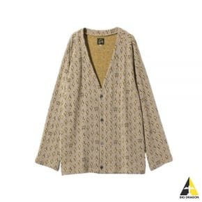 NEEDLES 니들스 24 V Neck Cardigan YELLOW NAVY (OT242) (브이넥 가디건)