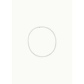 올블루스 26PF Flat Necklace, Polished Silver