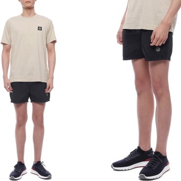 스톤아일랜드 25SS 남성 나일론 메탈 쇼트 스윔팬츠 (K1S15B100006 S0043 V0029 25S)