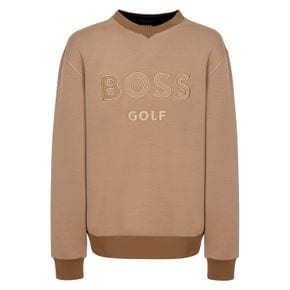 [BOSS GOLF] 남성 골프 모노그램 우븐 맨투맨 카멜(BHFTM1505-88)