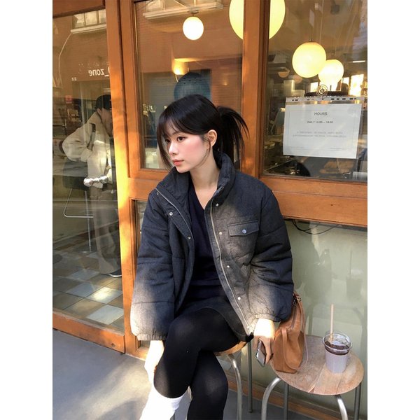 하이넥 숏 푸퍼 패딩(MAFDPD04NCH)