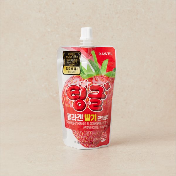 팅글 7kcal 곤약젤리 콜라겐 딸기맛 130g 1팩