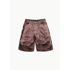 에드워드커밍 24SS OVERSIZED SHORTS IN WASHED BROWN