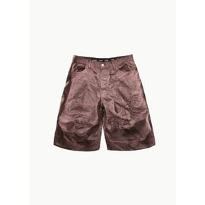 에드워드커밍 24SS OVERSIZED SHORTS IN WASHED BROWN