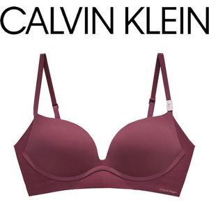 Calvin Klein Underwear 캘빈클라인 INVISIBLES 와이어리스 푸쉬업 브라팬티세트 QF6021 핑크