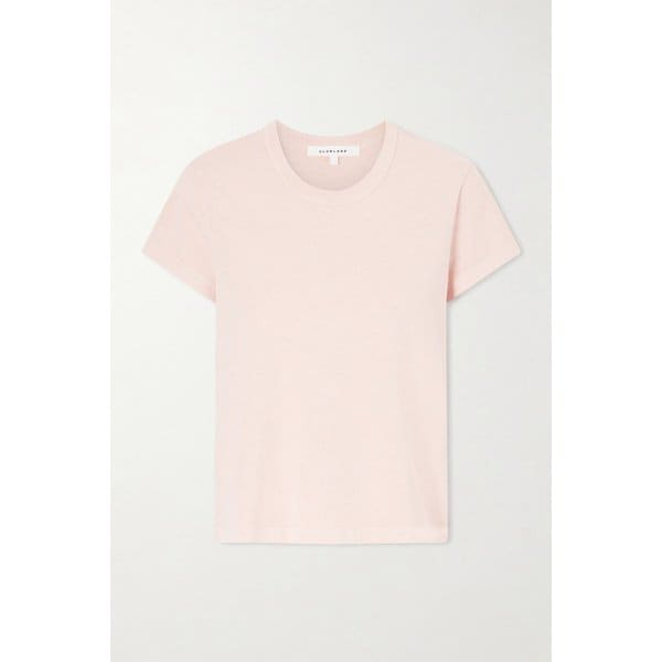 실버레이크 이지 티 코튼 저지 티셔츠 핑크 46376663163048538