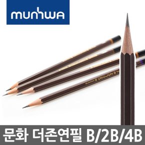 문화 더존 연필 B 2B 4B 미술연필