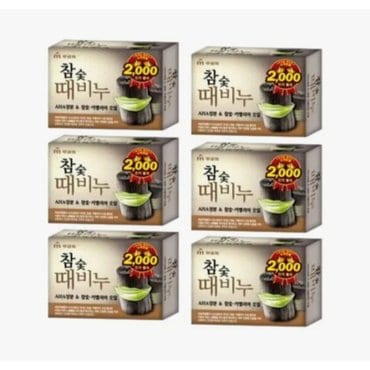 신세계 규격 무궁화   참숯 때비누 90g*(6개)