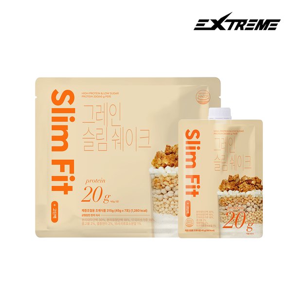 다이어트 그레인 슬림 단백질 쉐이크 7포