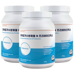 자주가게 구아검 가수분해물 프리바이오틱스 식약청 해썹 인증 500g x 3개