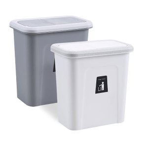 주방/싱크대 걸이식 슬라이드 캡 쓰레기통L사이즈 1+1