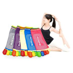 미끄럼방지 레인보우 필라테스 요가양말 운동양말 스포츠양말 (S46180323)