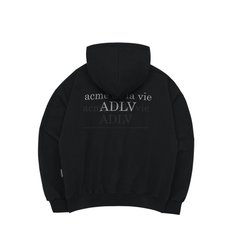 BLACK FUZZY RABBIT HOODIE BLACK-퍼지레빗