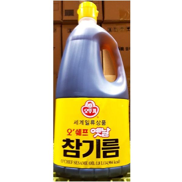 식재료 식당용 옛날참기름 오뚜기 1.8L