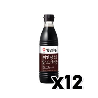  청정원 햇살담은 씨간장 숙성공법 양조간장 500ml x 12개