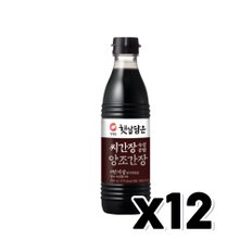 청정원 햇살담은 씨간장 숙성공법 양조간장 500ml x 12개