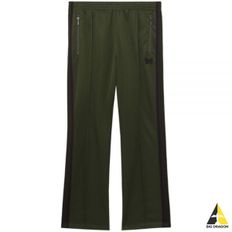 NEEDLES 니들스 24 Narrow Track Pant - Olive (OT229) (내로우 트랙 팬츠)