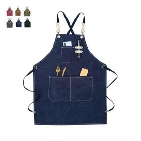 앞치마 베이직 바리스타 공방 주머니 작업용 방수 바