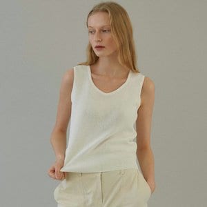 blank03 [블랭크03] cotton sleeveless knit (3colors)