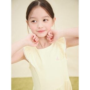 클래식 골지 민소매 원피스  옐로우 (BI5471G10E)