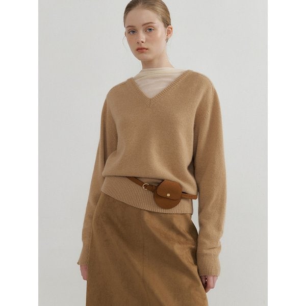 comos 1570 suede mermaid skirt (beige)
