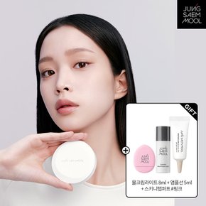 프로래스팅 결핏 메쉬 쿠션 (본품) + 물크림라이트8ml + 앰플선5ml + 스키니탭퍼프 핑크