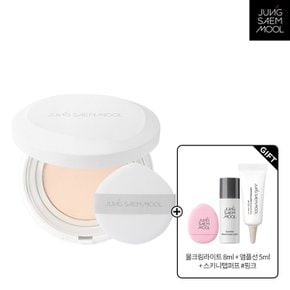 프로래스팅 결핏 메쉬 쿠션 (본품) + 물크림라이트8ml + 앰플선5ml + 스키니탭퍼프 핑크