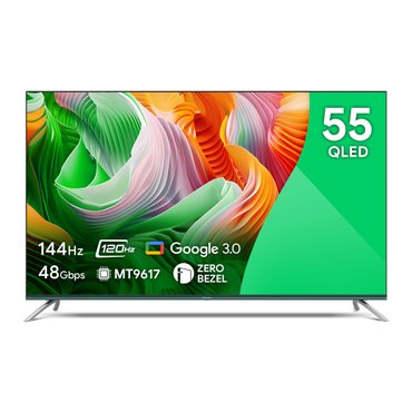 더함 4K UHD TV 더함 55인치(139cm) 치크 UA551QLED 구글 안드로이드  스마트 TV