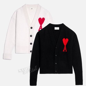 아미 빅하트 로고 가디건 BFUKC002 AMI DE COEUR CARDIGAN