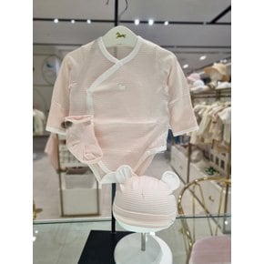 (임신출산선물) 베베배내바디수트X모자X양말세트(핑크) (07Q317905S2)