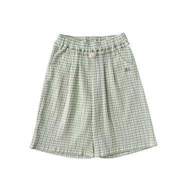 밍크뮤 (GN)쁘띠체크링클와이드팬츠35315-410-01