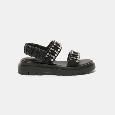 슈콤마보니 Jewelry line sandal(black) DG2AM25034BLK