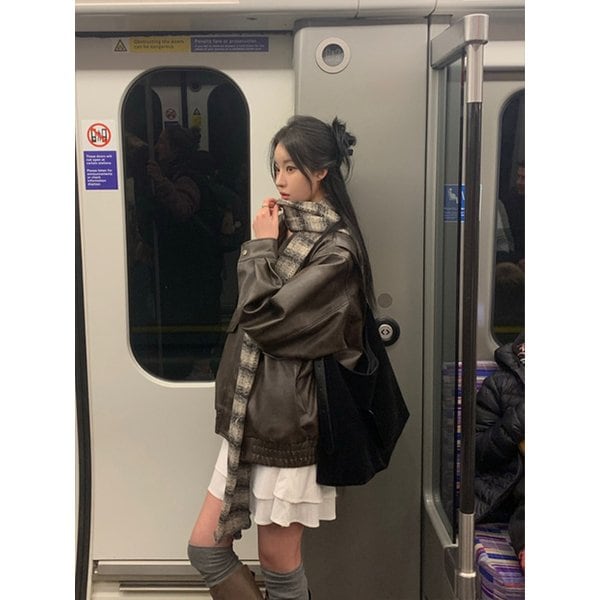 [다빈PICK]ANC SUEDE HOBO BAG & CARD WALLET SET_BLACK