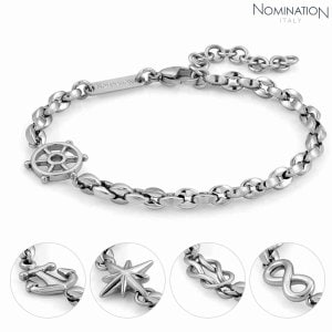 노미네이션 팔찌 ATLANTE (아틀란테) bracelet in stainless steel 027500 (택1)