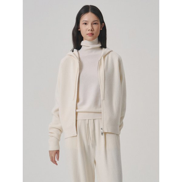 [RE-ORDER] 소마 메리노울 후드 집업 아이보리