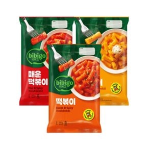 비비고 상온 떡볶이 360g 1개+치즈 떡볶이 360g 1개+매운떡볶이 360g 1개