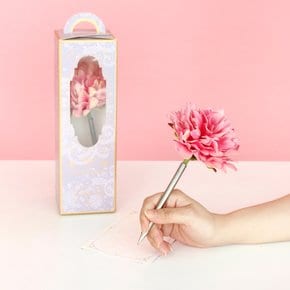 베이비핑크 그레이스풀 피오니 작약 플라워펜 - baby pink graceful peony flower pen