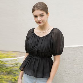 OFF SHOULDER BAND BLOUSE BLACK